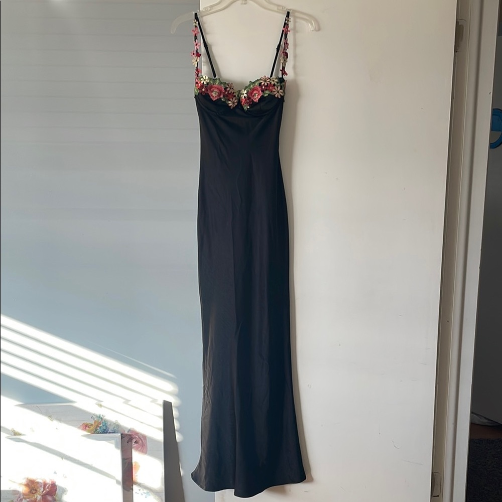 Princess Polly Kenzie Maxi Dress Black Floral